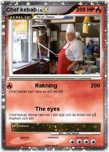Pokemon Chef kebab
