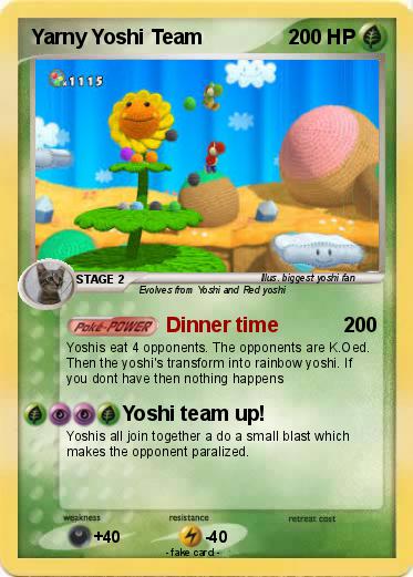 Pokemon Yarny Yoshi Team