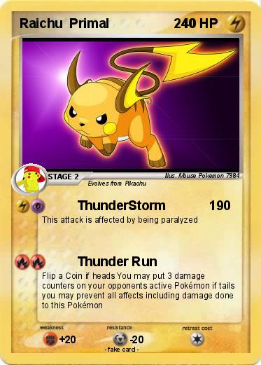 Pokemon Raichu  Primal                  240