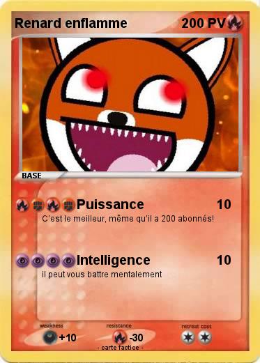 Pokemon Renard enflamme