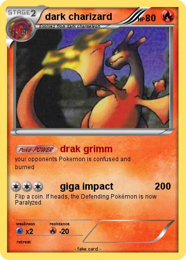 Pokemon dark charizard