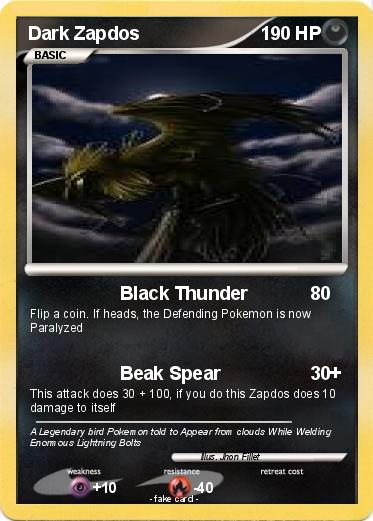Pokemon Dark Zapdos