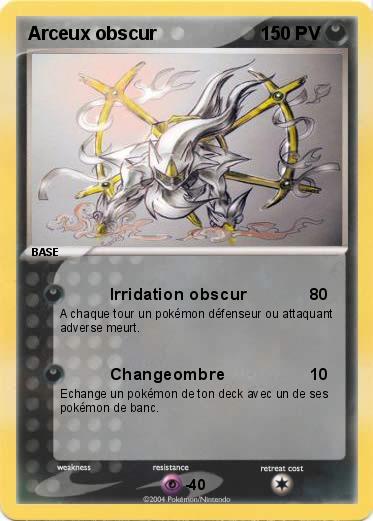 Pokemon Arceux obscur