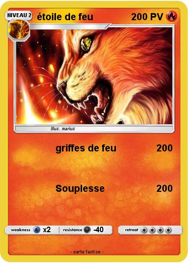 Pokemon étoile de feu