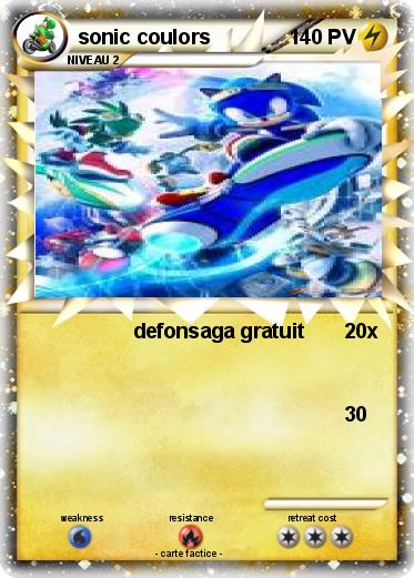 Pokemon sonic coulors