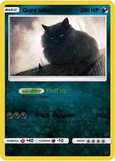 Pokemon Giant kitten
