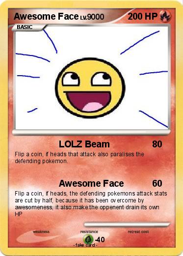 Pokemon Awesome Face