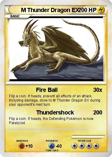 Pokemon M Thunder Dragon EX