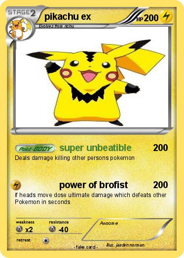 Pokemon pikachu ex