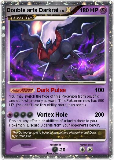 Pokemon Double arts Darkrai
