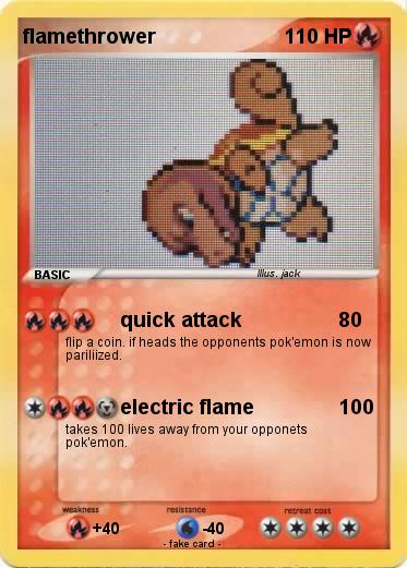 Pokemon flamethrower