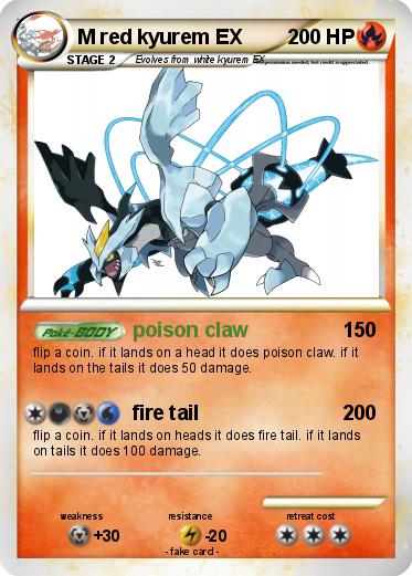 Pokemon M red kyurem EX