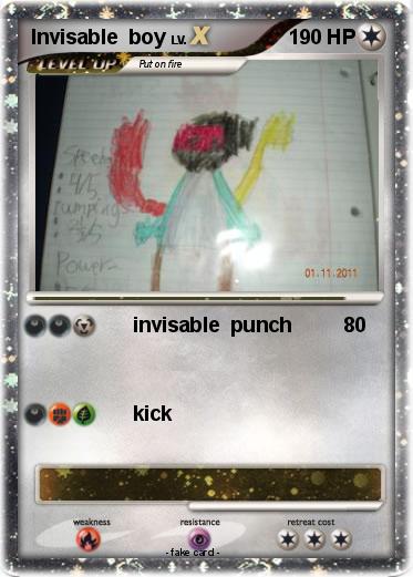Pokemon Invisable  boy