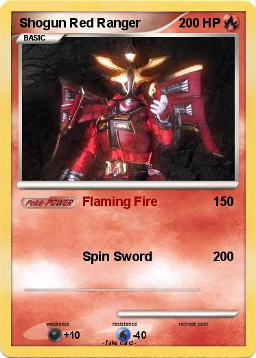 Pokemon Shogun Red Ranger