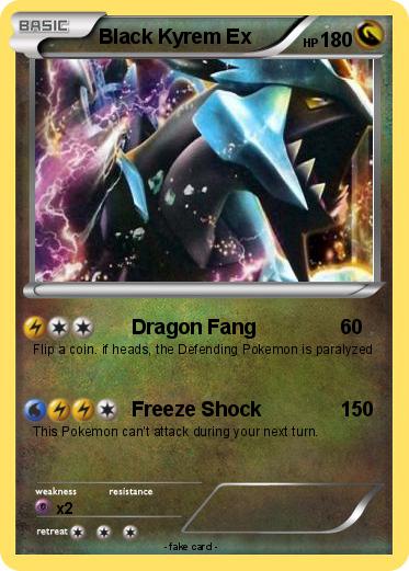 Pokemon Black Kyrem Ex