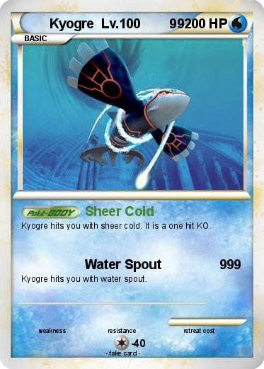Pokemon Kyogre  Lv.100        99