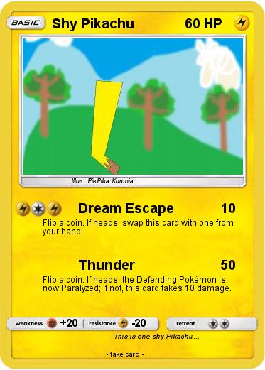 Pokemon Shy Pikachu