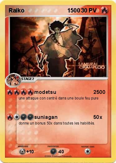 Pokemon Raiko                           1500