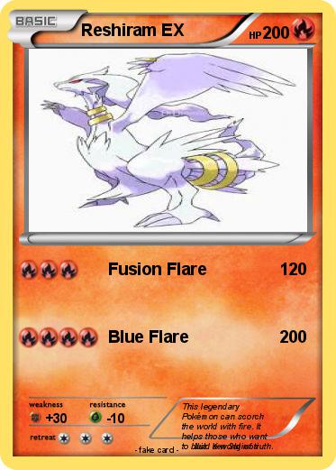 Pokemon Reshiram EX