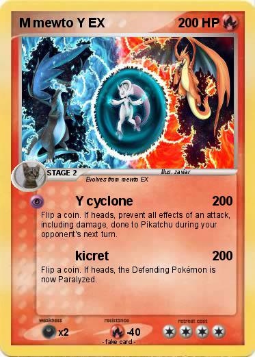 Pokemon M mewto Y EX
