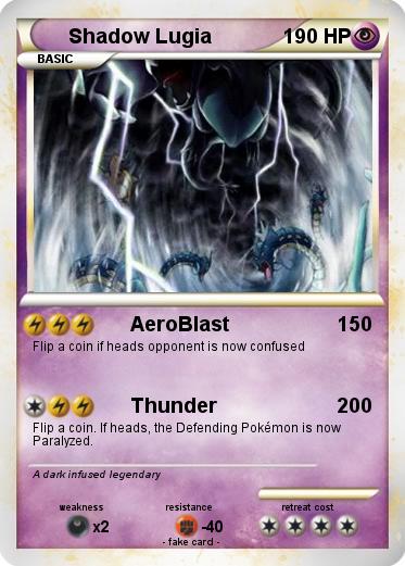 Pokemon Shadow Lugia