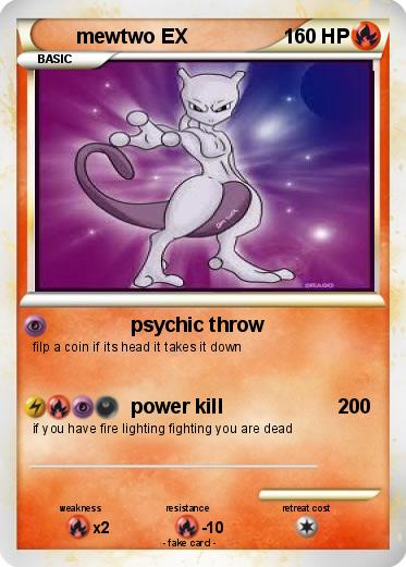 Pokemon mewtwo EX