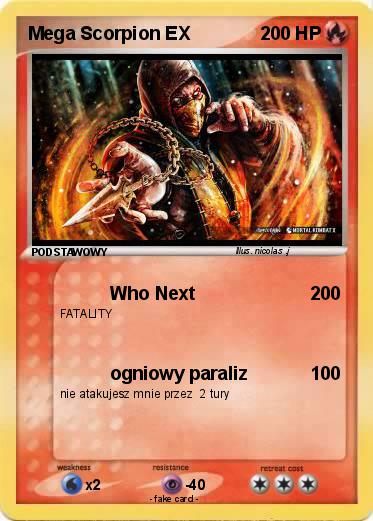 Pokemon Mega Scorpion EX