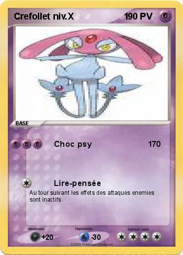 Pokemon Crefollet niv.X                    1