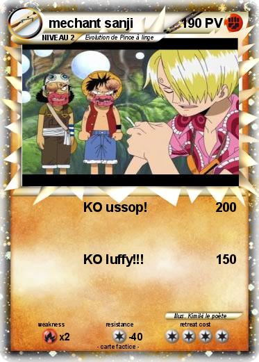 Pokemon mechant sanji