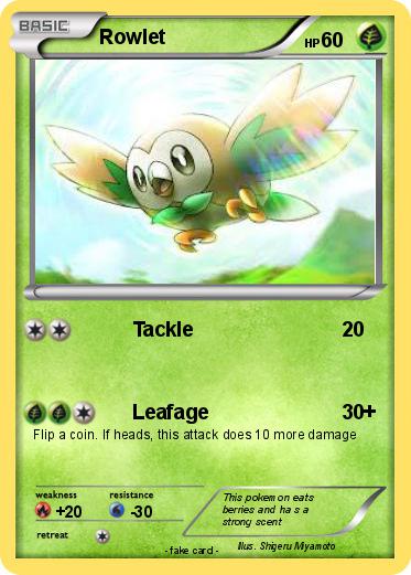 Pokemon Rowlet
