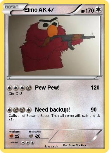 Pokemon Elmo AK 47