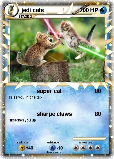 Pokemon jedi cats