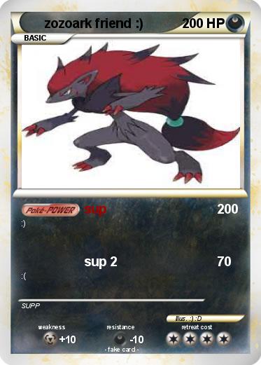 Pokemon zozoark friend :)