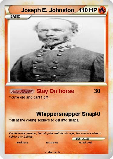 Pokemon Joseph E. Johnston