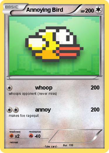 Pokemon Annoying Bird