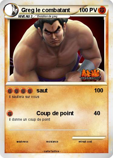 Pokemon Greg le combatant