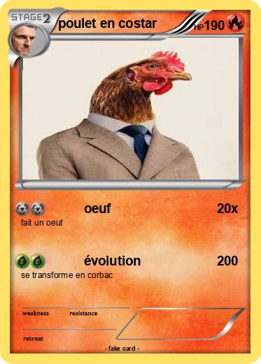 Pokemon poulet en costar