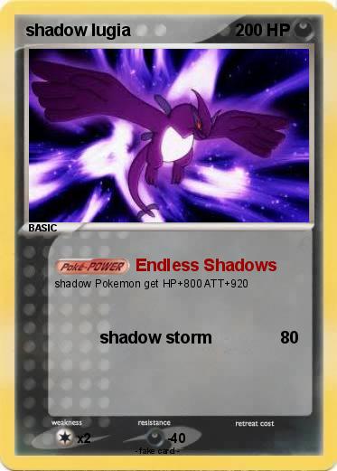 Pokemon shadow lugia