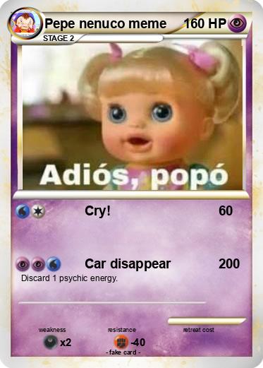 Pokemon Pepe nenuco meme