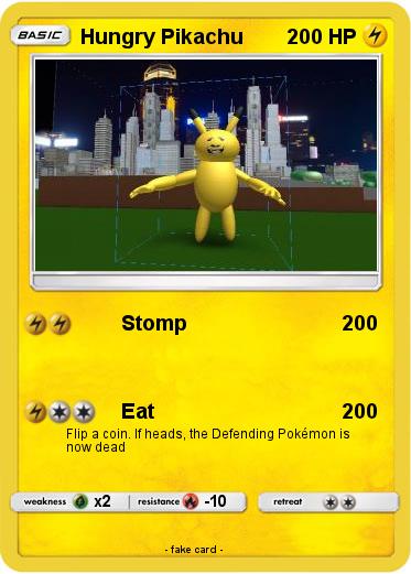 Pokemon Hungry Pikachu