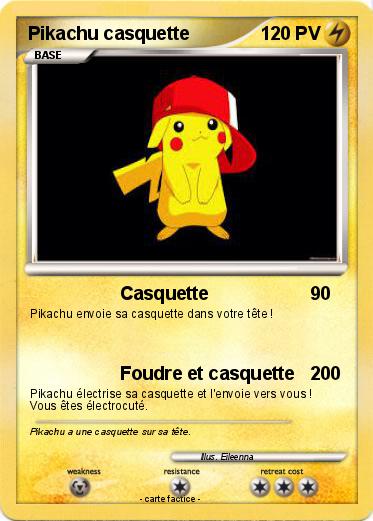 Pokemon Pikachu casquette