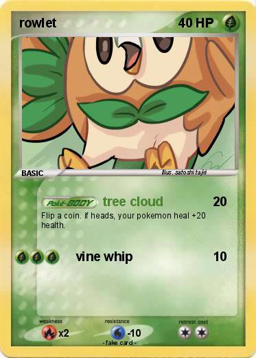 Pokemon rowlet