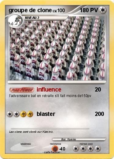 Pokemon groupe de clone