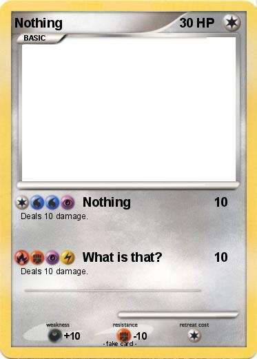 Pokemon Nothing