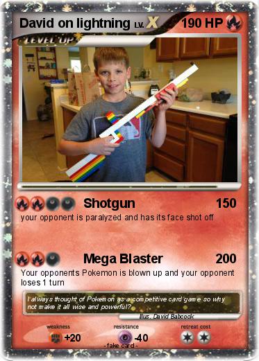 Pokemon David on lightning