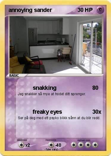 Pokemon annoying sander