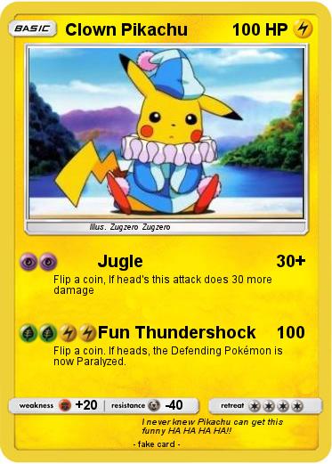 Pokemon Clown Pikachu