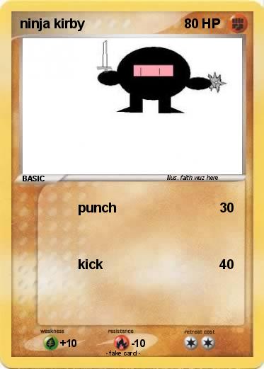 Pokemon ninja kirby