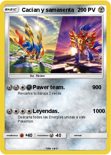 Pokemon Cacian y samasenta