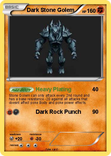 Pokemon Dark Stone Golem